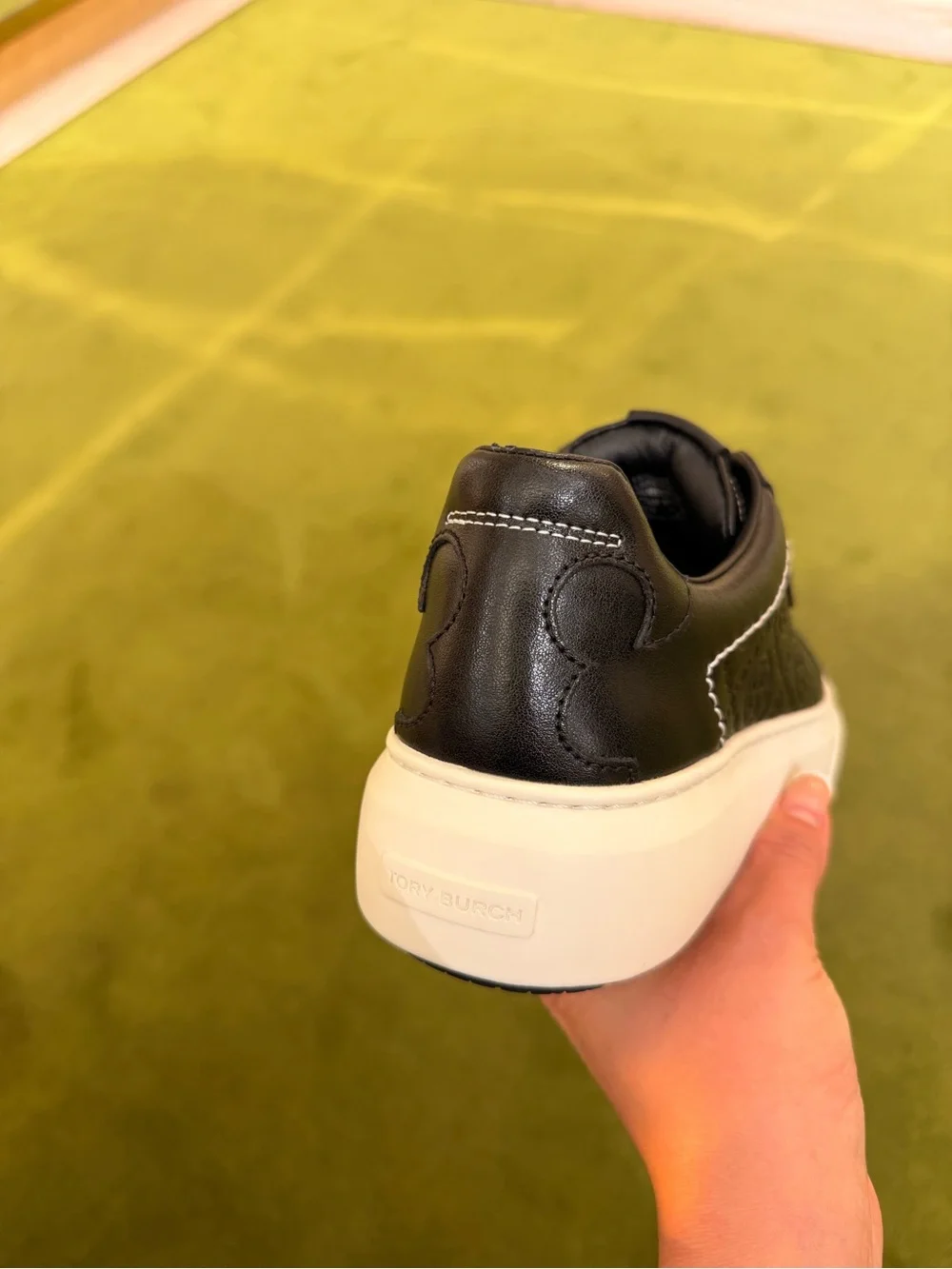 Tory Burch T Monogram Ladybug Sneaker Black Size 8